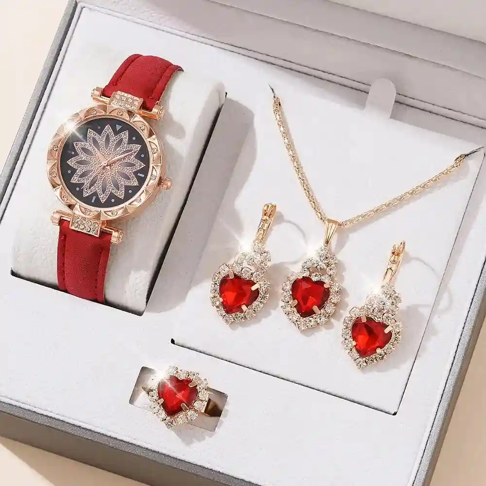 Luxury Ladies Watches & 3pcs Jewelry Set Fashion Quartz Women Watch Sets
